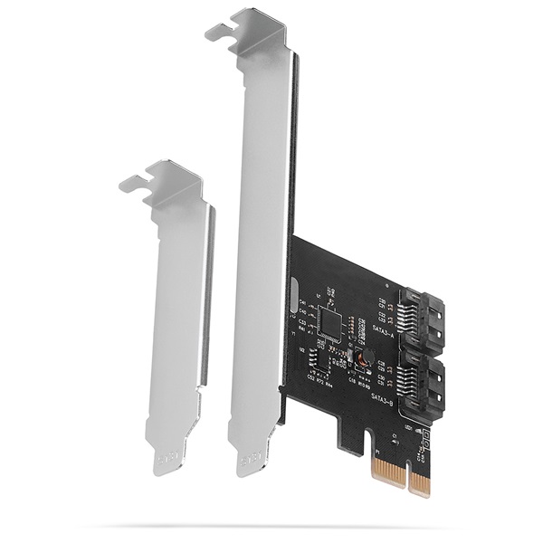 AXAGON PCES-SA2N PCIE VEZÉRLŐ 2X SATA 6G (Kétcsatornás SATA III PCI-Express vezérlő két belső SATA porttal)