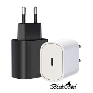 BLACKBIRD Hálózati Töltő 25W TR145 PD USB-C, Fekete (Gyári kivitel)