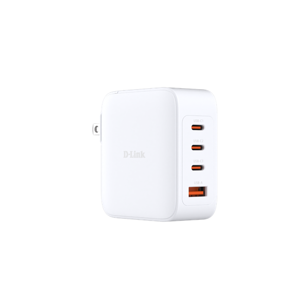 D-LINK Hálózati Adapter 100W GAN 3xUSB-C + 1xUSB, DCP-101/E