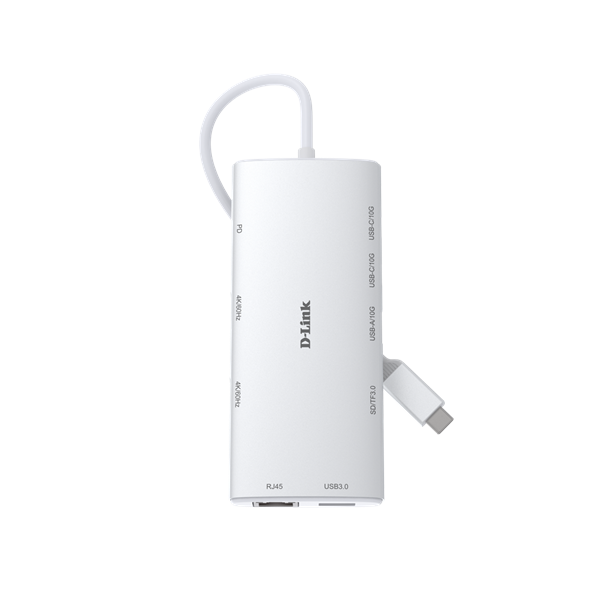 D-LINK USB-C HUB 2xUSB + 2xUSB-C + 1xPD + 2xHDMI + 1xLAN + 1xSD/TF3.0, DUP-A01