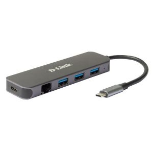 D-LINK USB-C HUB 3xUSB + 1xUSB-C +1xLAN, DUB-2334