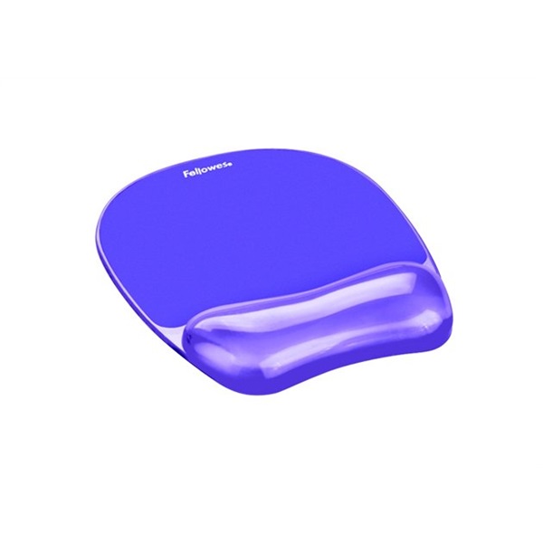 FELLOWES Egéralátét csuklótámasszal, géltöltésű, "Crystal™ Gel", lila