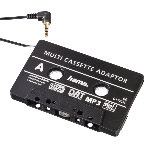 HAMA 17524, CD ADAPTER KAZETTA AUTORÁDIÓHOZ, FEKETE