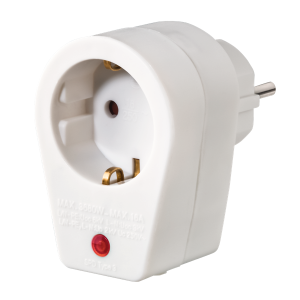 HAMA 223323, FIP HÁLÓZATI TÚLFESZÜLTSÉG VÉDŐ ADAPTER, FEHÉR