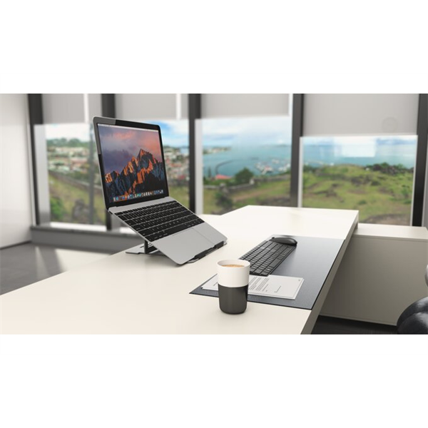 KENSINGTON Notebook állvány-alumínium (Easy Riser™ Aluminum Laptop Riser), szürke
