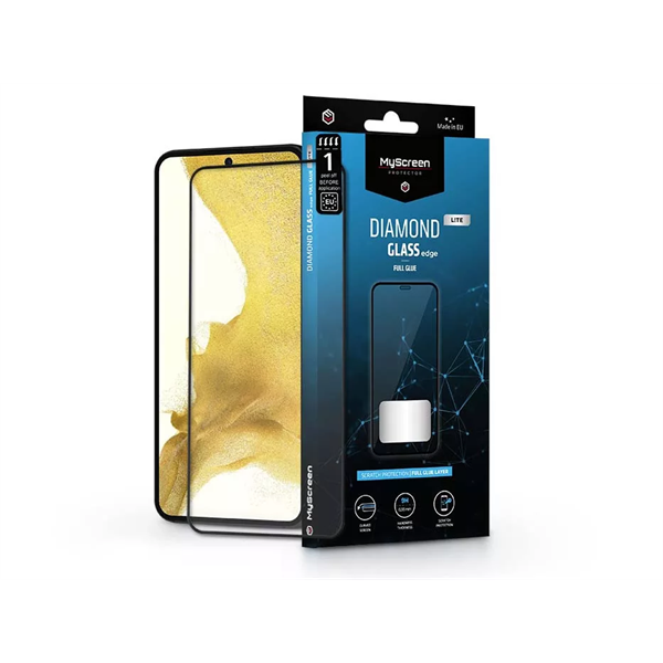 MyScreen Protector SAMSUNG S901B GALAXY S22 5G/GALAXY S23 EDZETT ÜVEG KÉPERNYŐVÉDŐ FÓLIA - BLACK