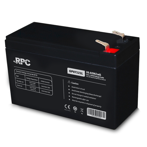 NJOY RPC GP07121L Akkumulátor 12V, 20.02W, gondozásmentes T1/F1