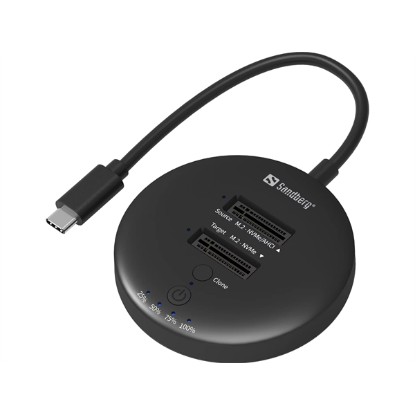 SANDBERG USB3.2 Cloner Dock for NVMe M.2 SSD
