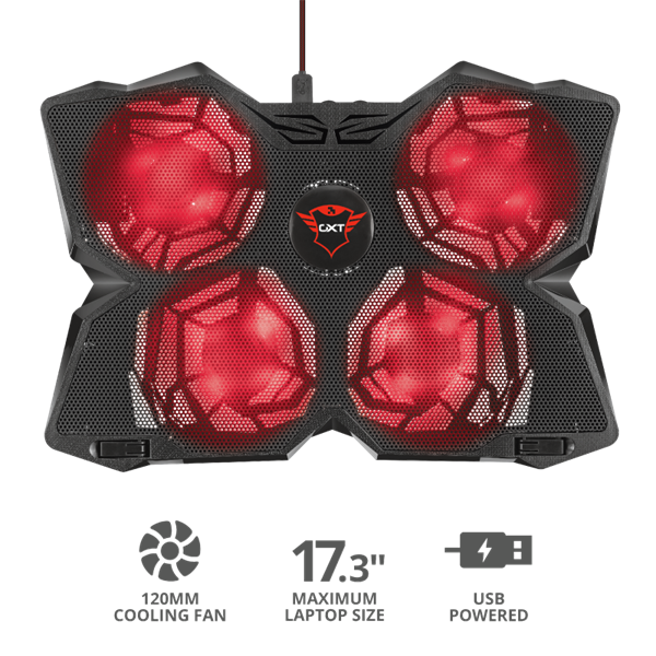 TRUST Gaming hűtőállvány 17,3" laptopokhoz 20817 (GXT 278 Yozu Laptop Cooling Stand)