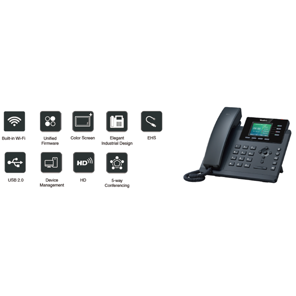 YEALINK Telefon - SIP-T34W HD IP 4 vonalas