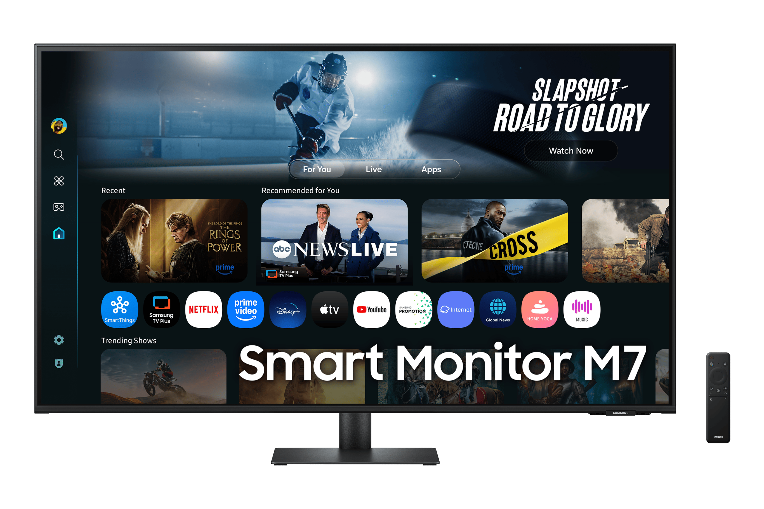 SAMSUNG AI SMART VA monitor 43" M7, 3840x2160, 16:9, 300cd/m2, 4ms, 2xHDMI/3xUSB/USB-C/WiFi/Bluetooth, hangszóró
