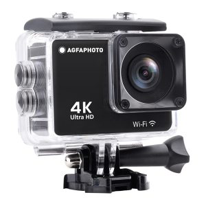 AGFAPhoto Realimove AC9000BK akciókamera, 4K, 170°, wifi, 30m-ig vízálló tok