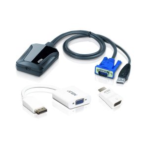 ATEN USB Konzol laptop adapter, adapterekkel