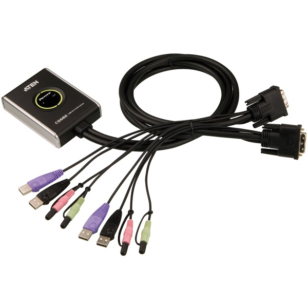 ATEN KVM Switch USB DVI, 2 port - CS682