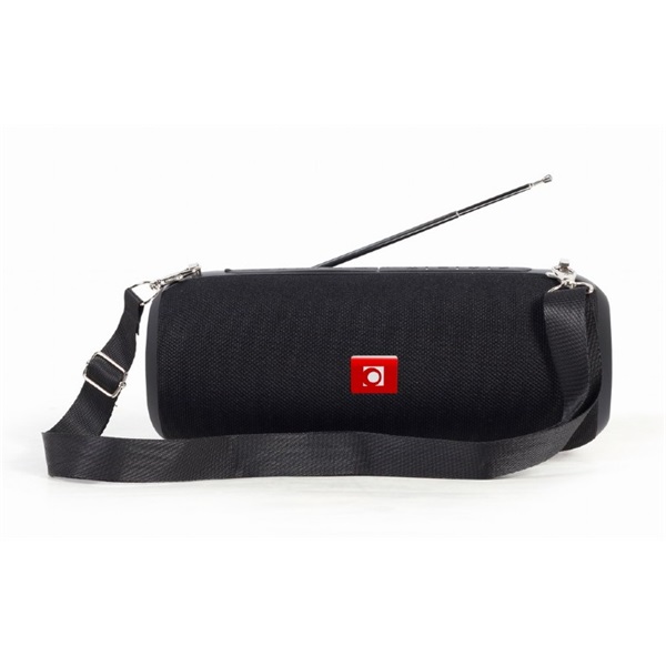 GEMBIRD hordozható hangszóró, Bluetooth, BT, FM antennával, fekete