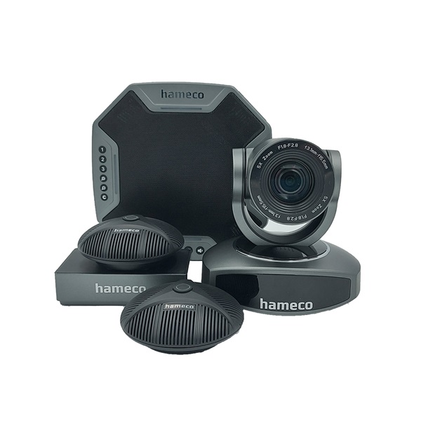 HAMECO Audio & videókonferencia szett, PTZ, videokonferencia és mikrofon kombo szett