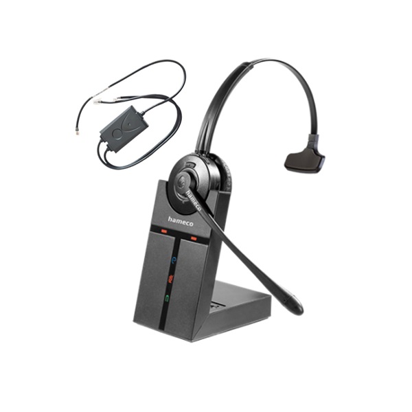 HAMECO Headset DECT, mono, vezeték nélküli + EHS kábel (Grandstream telefonokhoz)