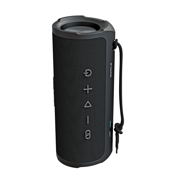 HIFUTURE Hangszóró RIPPLE, Bluetooth 5.3, 30W, Vezeték nélküli, 4000 mAh, IPX7, TWS, 12 óra üzemidő, Fekete