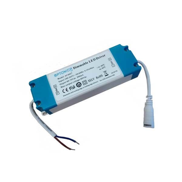 OPTONICA LED Dimmelhető panel driver, 20-30x1W, 220V, 300MA - AC6027