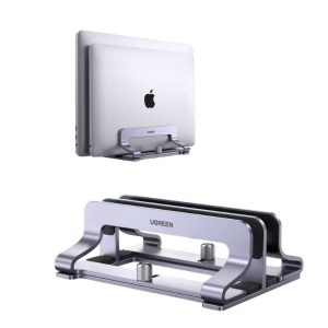 UGREEN Laptop állvány, vertikális, állítható, laptop stand, dupla, szürke