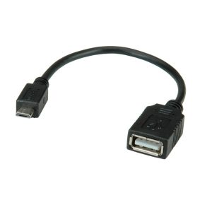 VALUE Kábel USB 2.0 OTG kábel,  0,15m