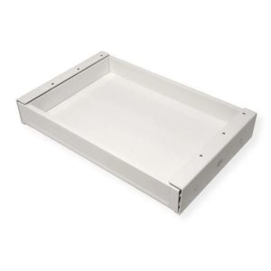 VALUE fiók, asztal alá szerelhető, ulra vékony, 420mm, fehér