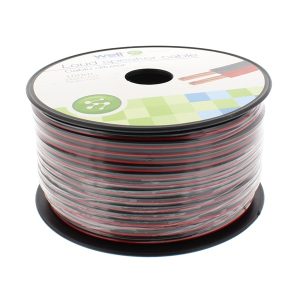 WELL Hangszóró kábel, audio kábel, 2x1,50, 100m, átlátszó