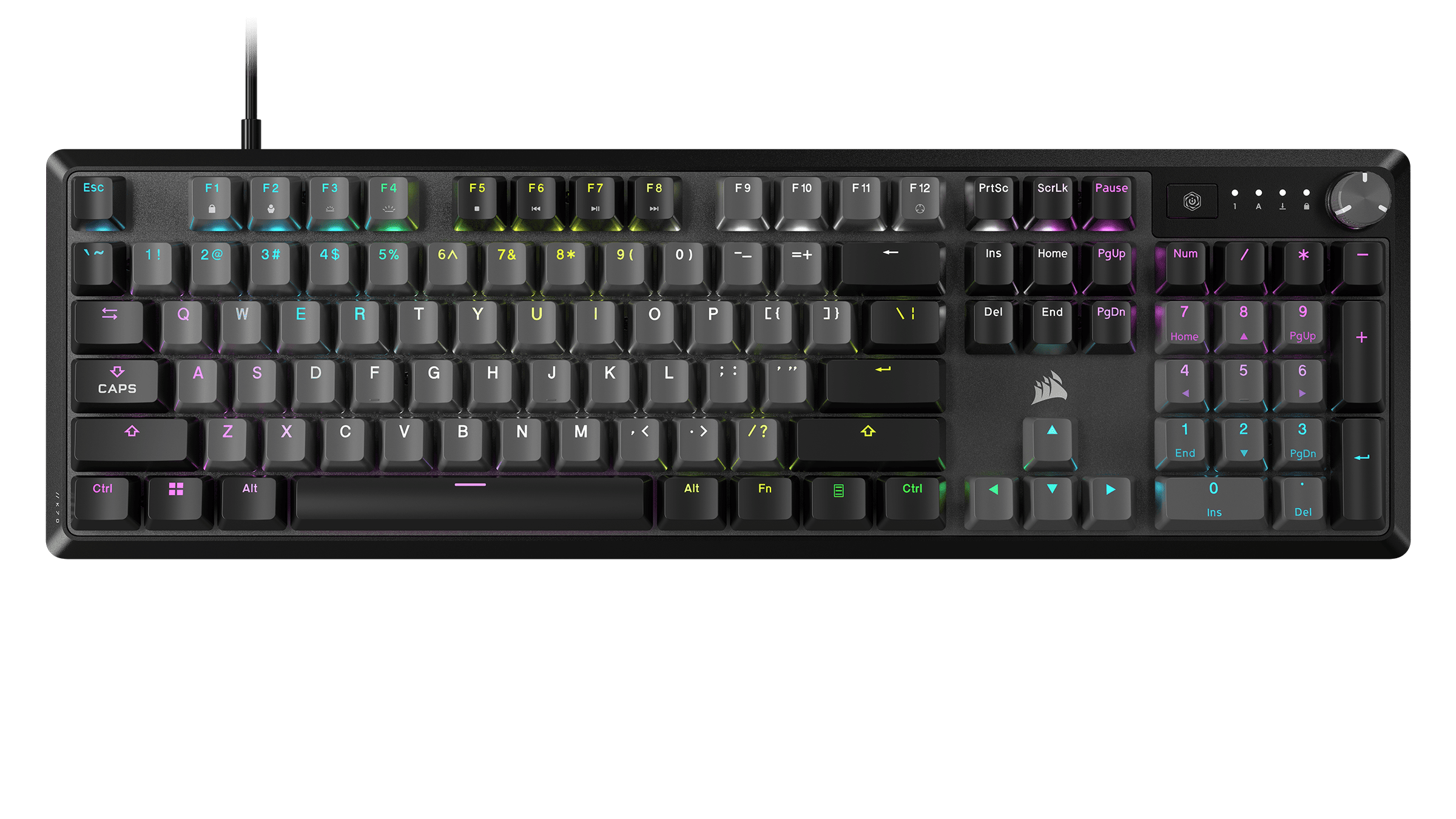 CORSAIR K70 CORE RGB Gamer billentyűzet, fekete