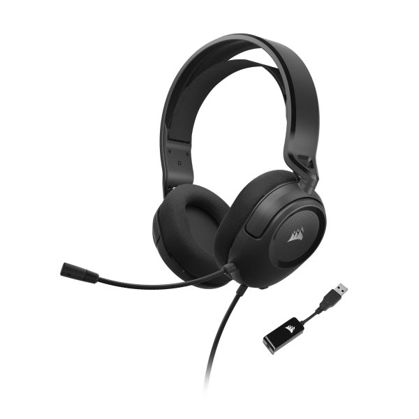 Corsair HS35 v2 Surround gaming fejhallgató headset fekete