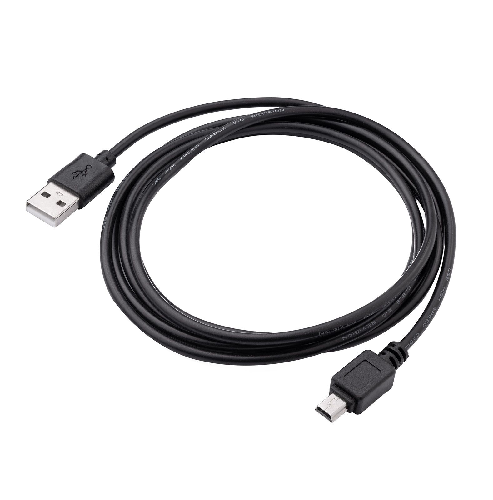 Akyga AK-USB-03 USB-A 2.0 -> USB-B 2.0 mini 5pin M/M adatkábel 1.8m fekete