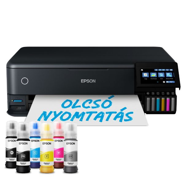 Epson EcoTank L8180 színes tintasugaras fotó MFP, A3+, duplex, LAN, WiFi