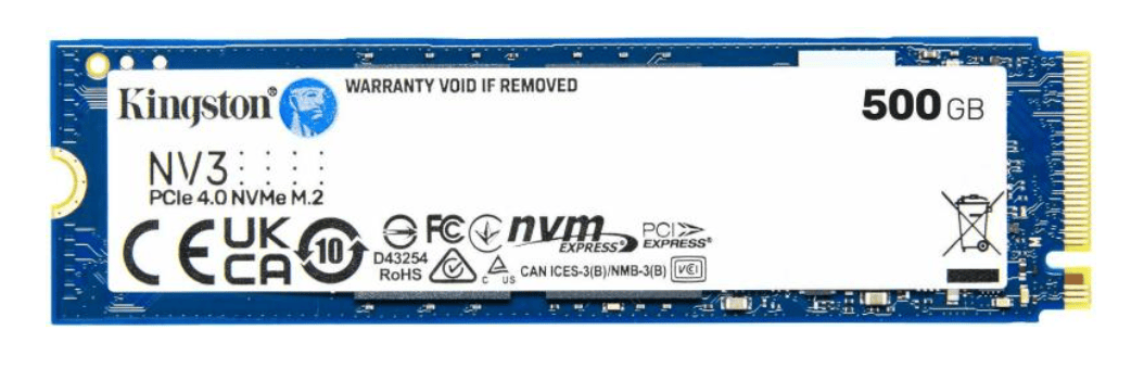 Kingston 500GB NV3 NVMe PCIe 4.0, M.2 (SNV3S/500G) SSD
