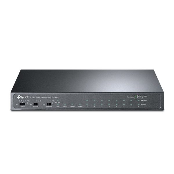 TP-LINK TL-SL1311MP 8-Port 10/100Mbps + 3-Port Gigabit Desktop Switch