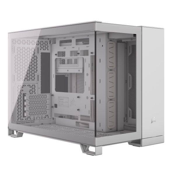 Corsair 2500X Dual-Chamber táp nélküli ablakos Mid Tower számítógépház fehér