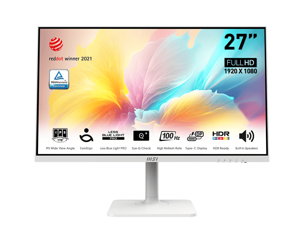 MSI Modern MD2712PW 27" IPS FHD 100Hz monitor, fehér