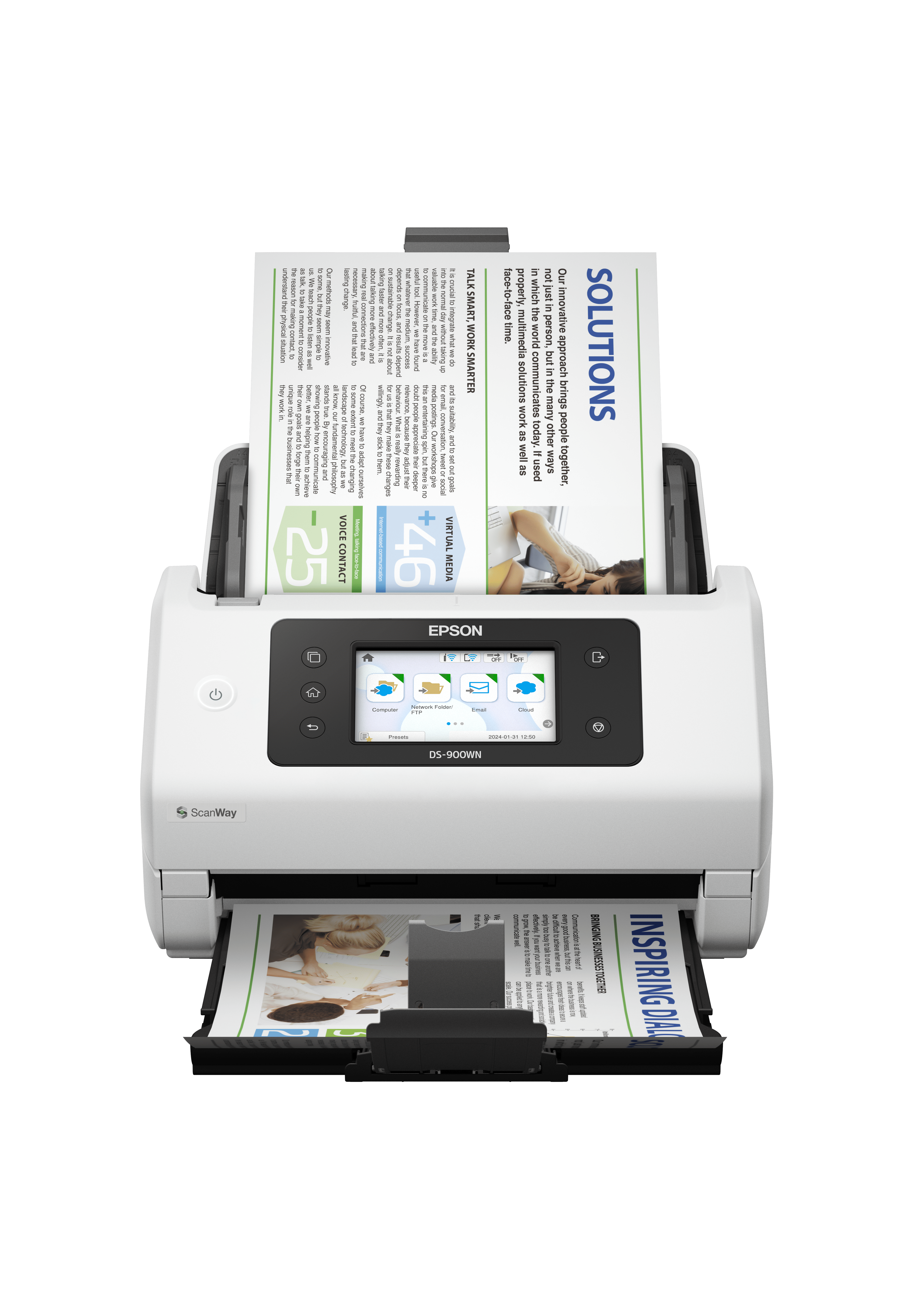 Epson WorkForce DS-900WN dokumentum szkenner, A4, duplex ADF, Ethernet, WiFi
