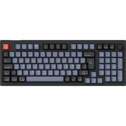 Keychron V5 Max Bluetooth / vezeték nélküli magyar Gateron Jupiter Red mechanikus billentyűzet fekete