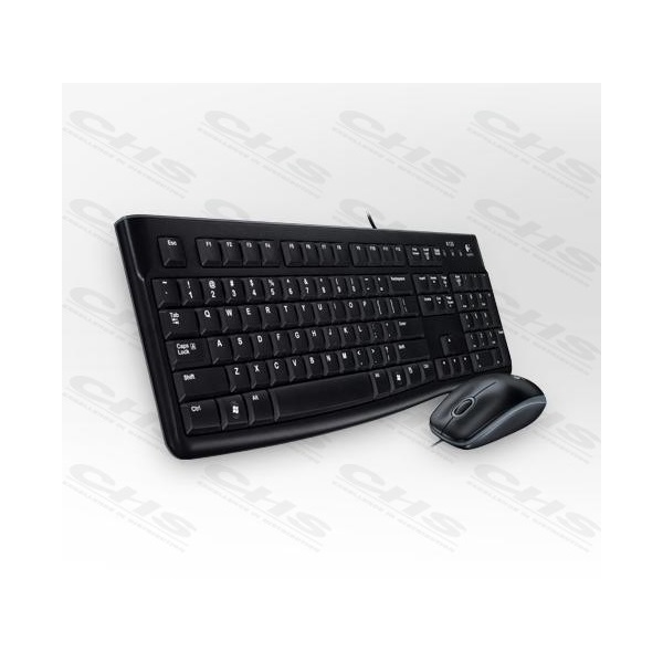 Logitech MK120 USB billentyűzet + egér Black HU