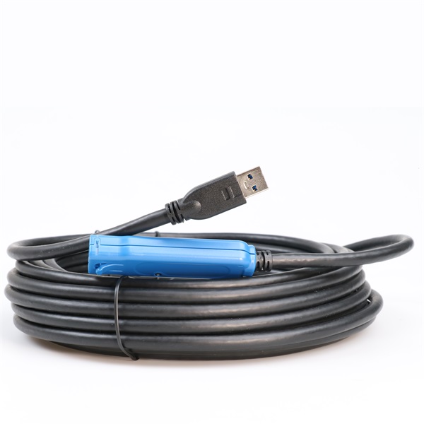 PROCONNECT Kábel USB 3.2 Gen1 A - A Aktív, M/F, 10m, fekete