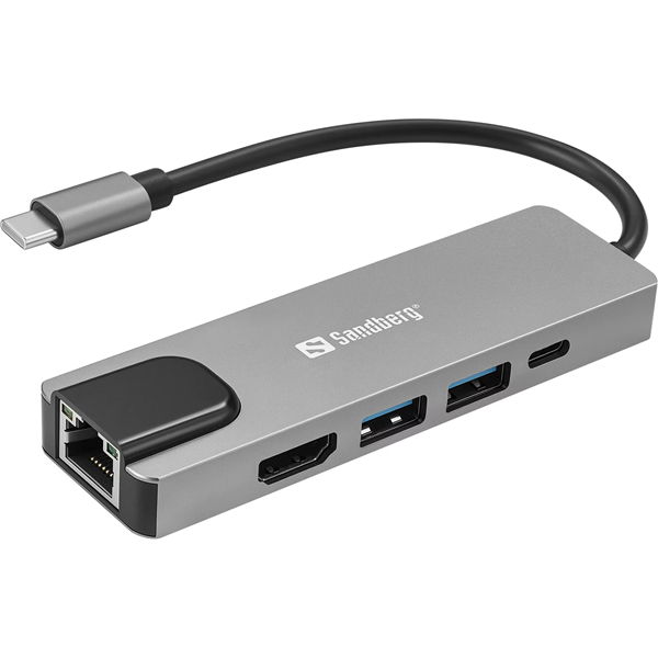 Sandberg USB-C 5in1 Travel Dock Saver