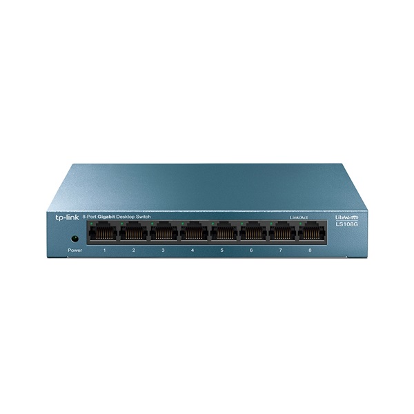 TP-LINK LS108G 8-Port 10/100/1000Mbps Desktop Switch