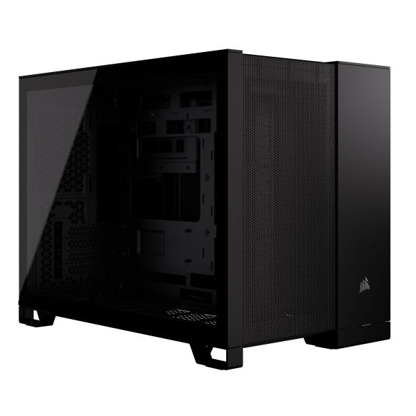 Corsair 2500D AIRFLOW Dual-Chamber táp nélküli ablakos Mid Tower számítógépház fekete