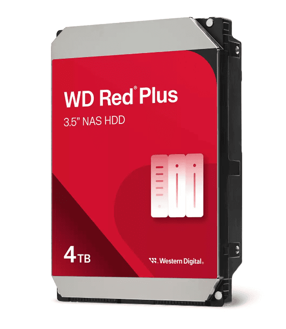 Western Digital HDD 4TB Red Plus 3,5" SATA3 5400rpm 128MB - WD40EFZZ