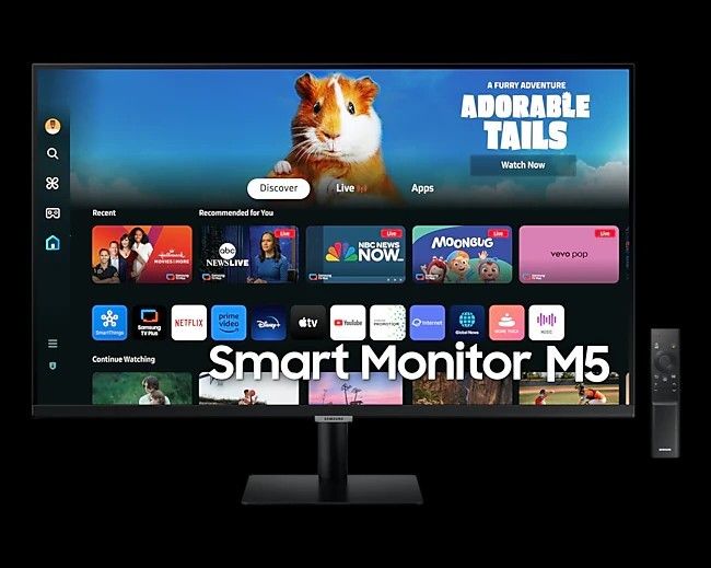 SAMSUNG SMART VA monitor 32" M5, 1920x1080, 16:9, 250cd/m2, 4ms, 2xHDMI/2xUSB/WiFi/Bluetooth, hangszóró -LS32DM500EUXDU