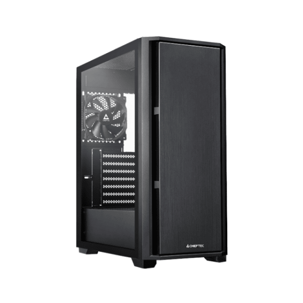 Chieftec Pro Midi TG táp nélküli ablakos Mid Tower számítógépház fekete