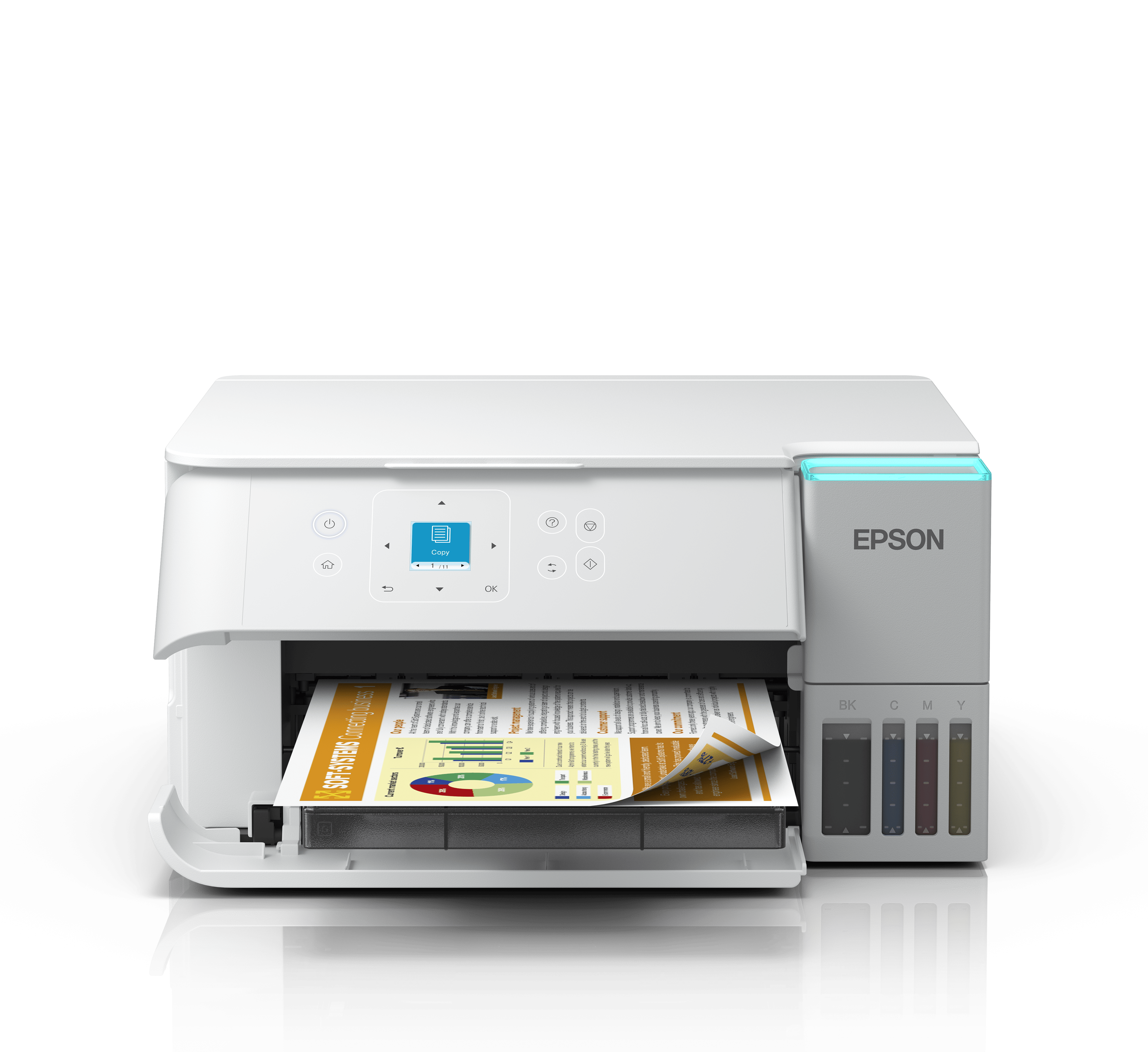 Epson EcoTank L4366 multifunkciós tintasugaras nyomtató, A4, duplex, WiFi, fehér