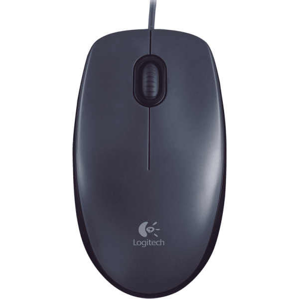 Logitech M100 optikai egér fekete USB (910-005003)