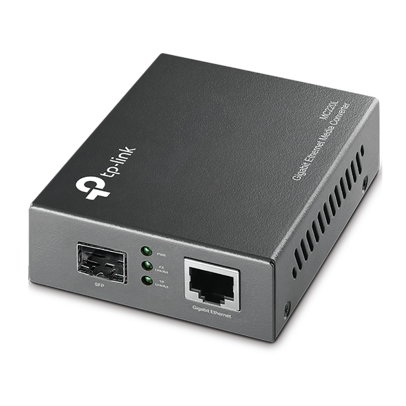 TP-LINK MC220L 1 GbE SFP - 1000Base-T media konverter (SFP modul nélkül!)