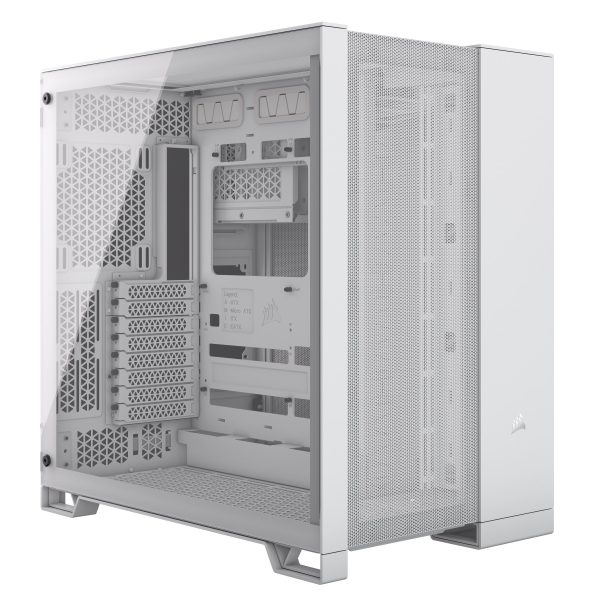 Corsair 6500D AIRFLOW Dual-Chamber táp nélküli ablakos Mid Tower számítógépház fehér