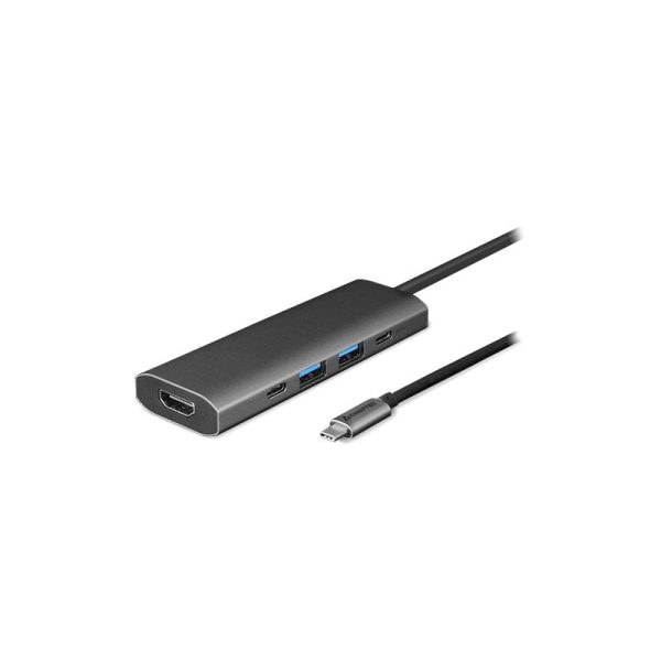 Chieftec DSC-502 5-port 80W USB-C dokkoló szürke